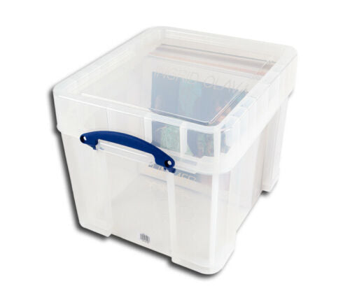 CONTENEDOR TRANSPARENTE PARA 100 DISCOS LP 33 RPM VINILO 12 PULGADAS